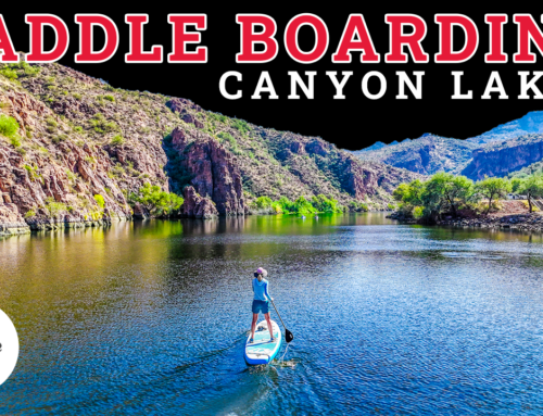 Paddle Boarding On Canyon Lake Arizona